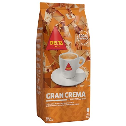 Delta Cafés Gran Crema - Café en Grano 100% Arábico - 1 kg.